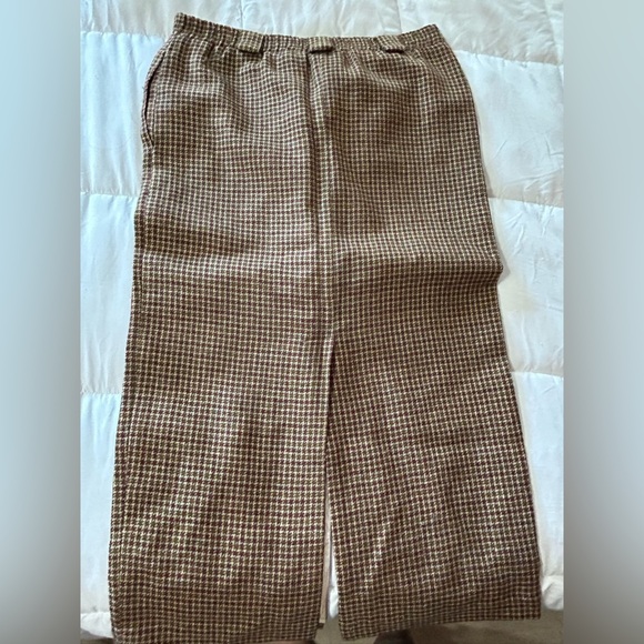 Vintage: The J Peterman Company wool skirt Houndstooth - Picture 7 of 8